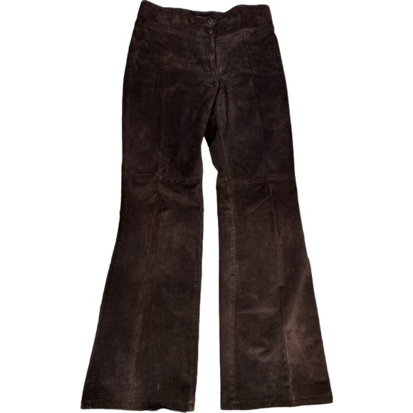 Vintage 90s Skott’s Suede Bootcut Pants – Size 6 / 32” Waist - Picture 1 of 6